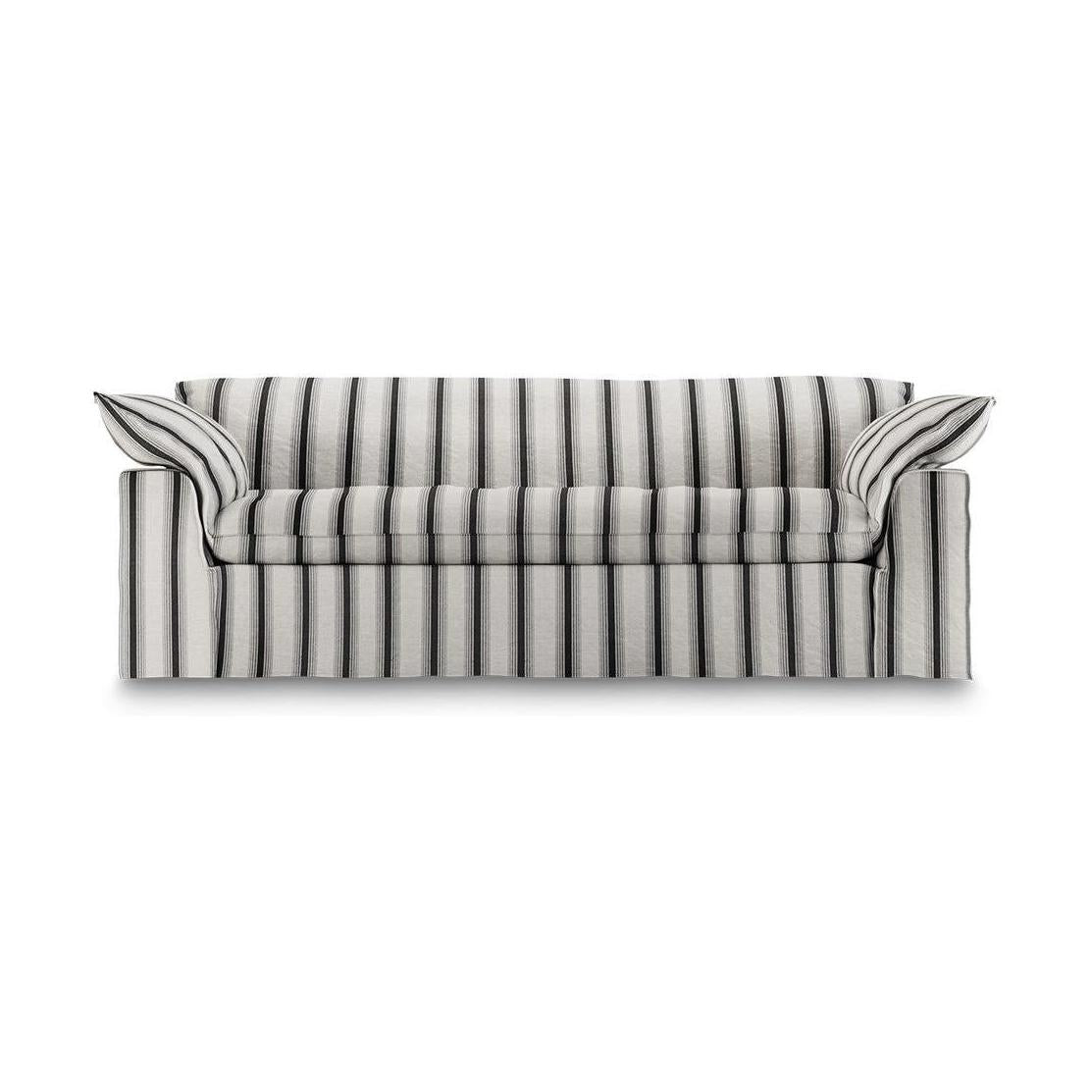HKliving Nomad bank 244 cm Rocco Chalkstripe