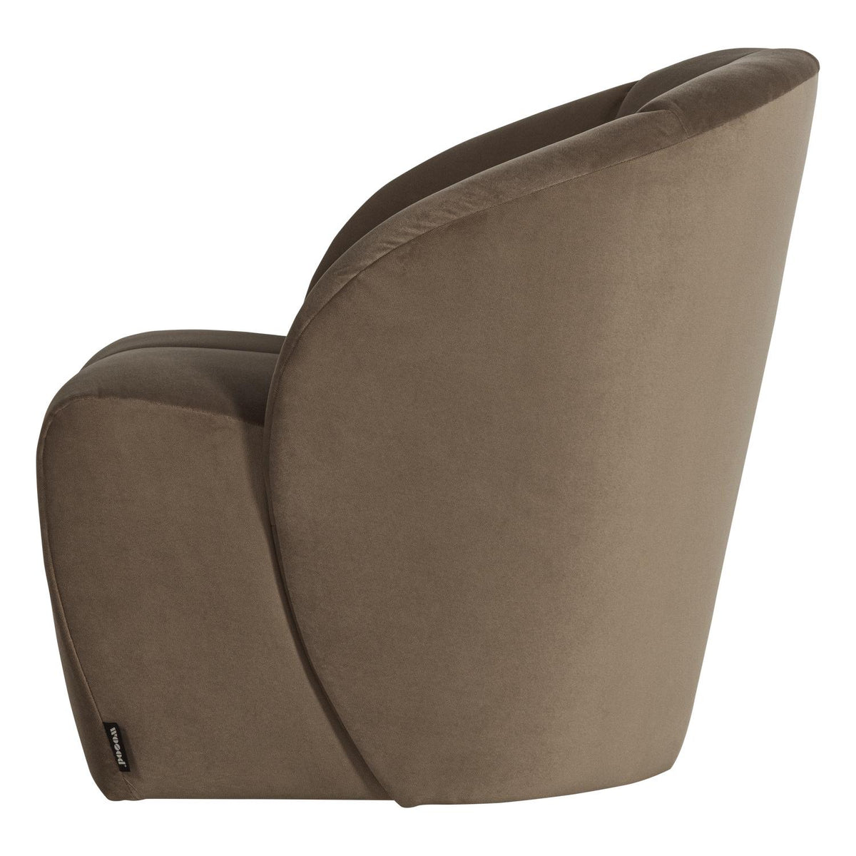 WOOOD Mojo draaifauteuil velvet Taupe