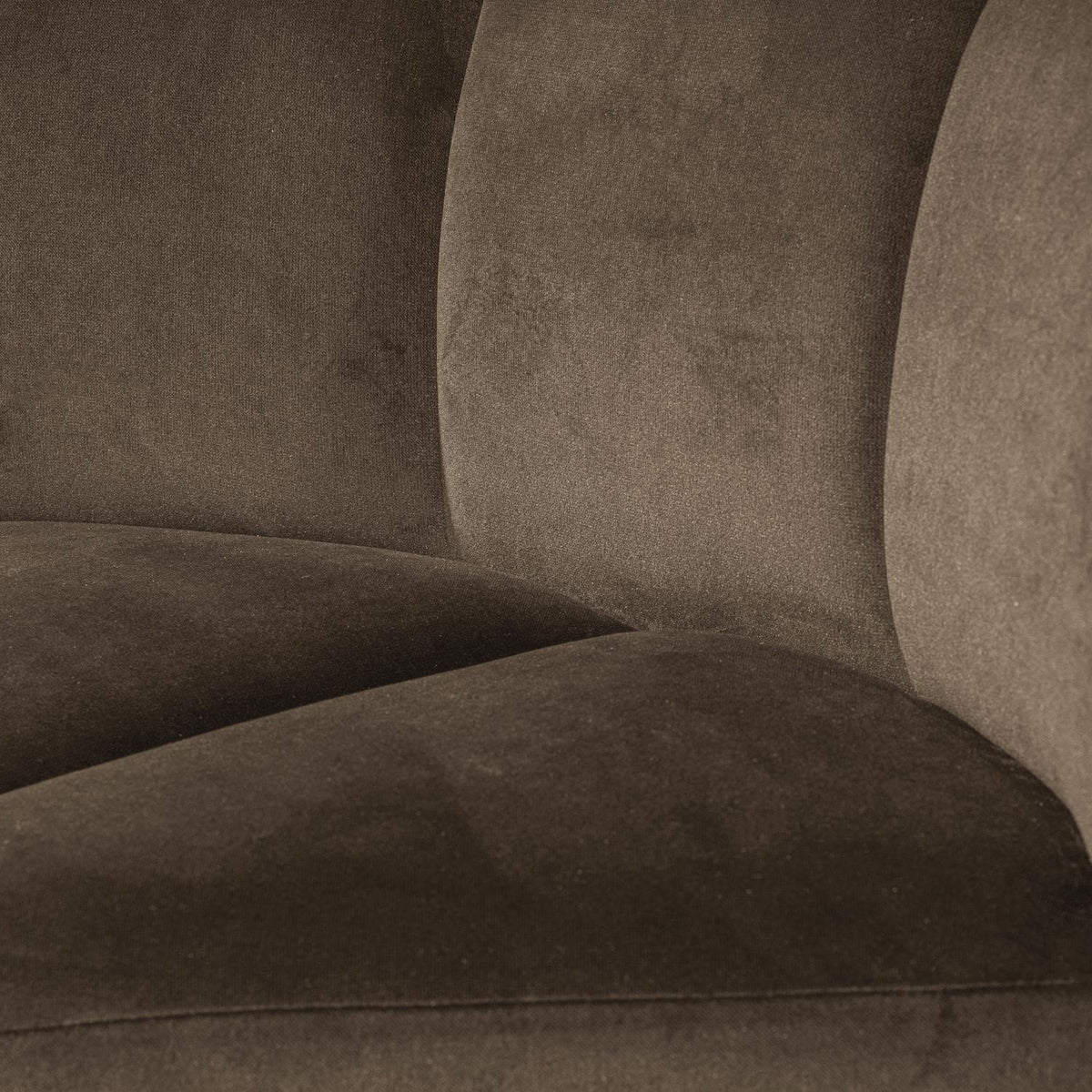 WOOOD Mojo eetbank hoek met rugleuning velvet Taupe