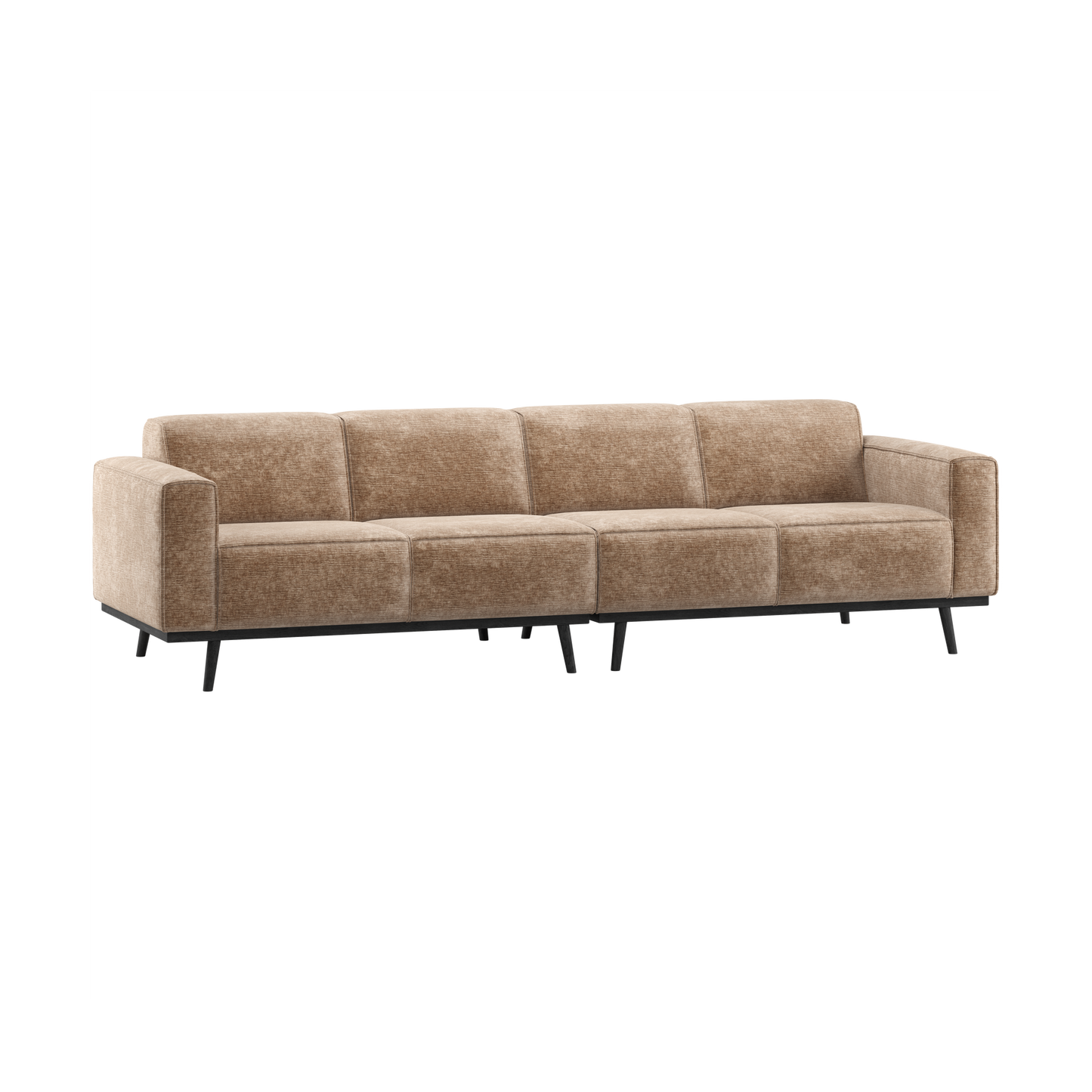 WOOOD Statement 4-zitsbank Chenille Velvet Taupe