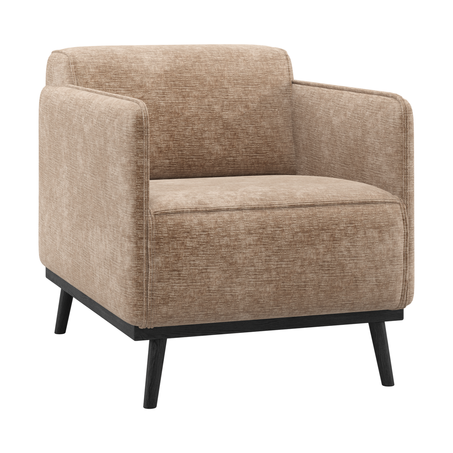 WOOOD Statement fauteuil met arm Chenille Velvet Taupe