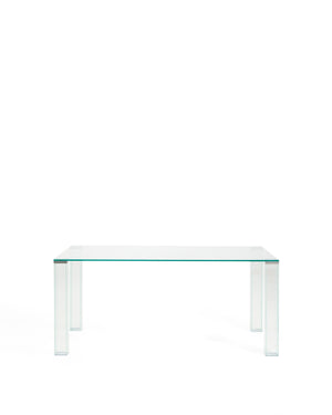 Kave Home Adularia eettafel 165x90 Transparant