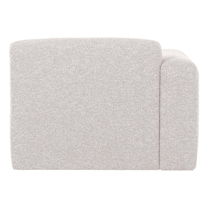 WOOOD Mojo Base 1-zits bank arm links bouclé Ecru