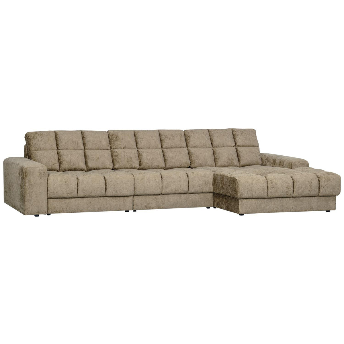 WOOOD Second Date chaise longue bank rechts structure velvet Wheatfield