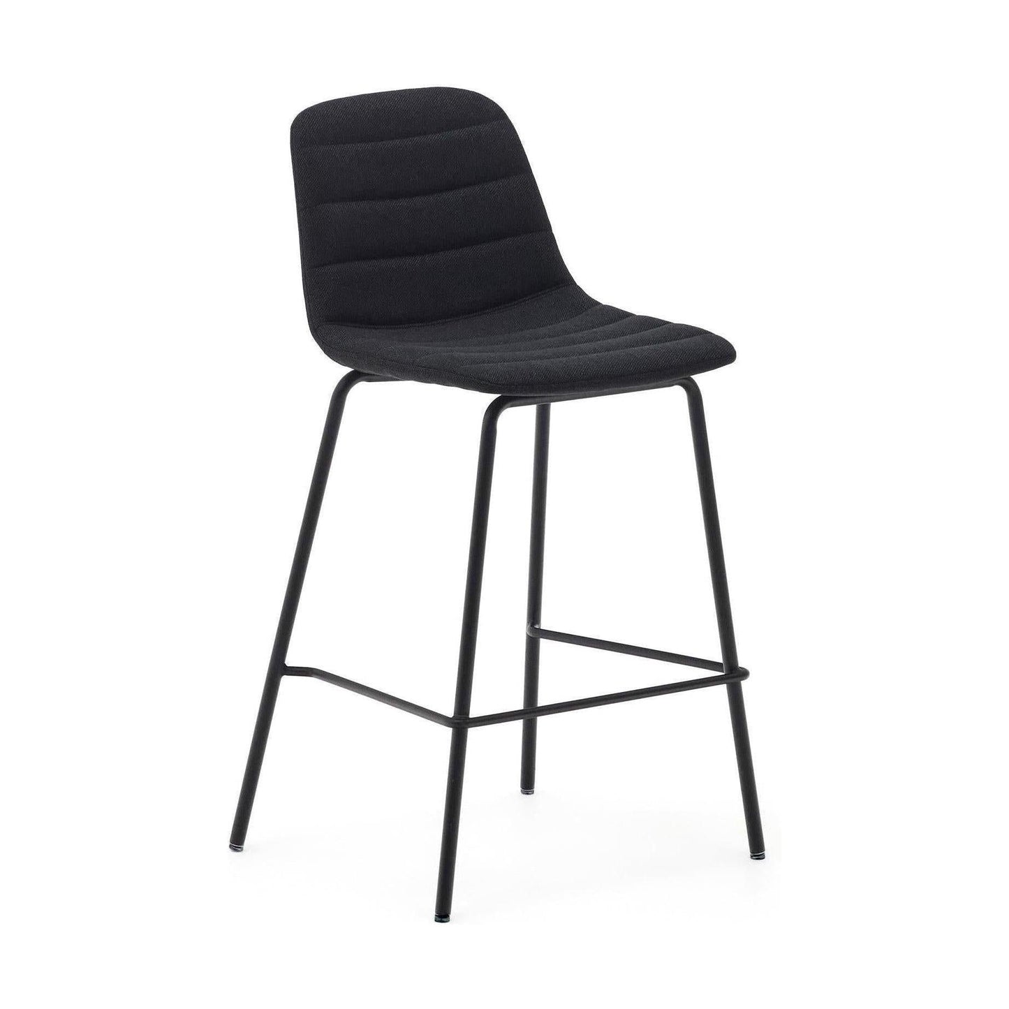 Kave Home Zunilda barkruk H65 chenille Black