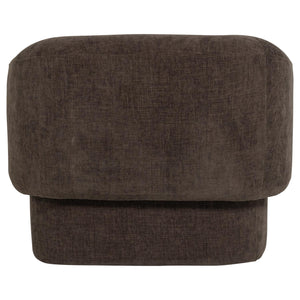 WOOOD Moru fauteuil chenille Donkerbruin