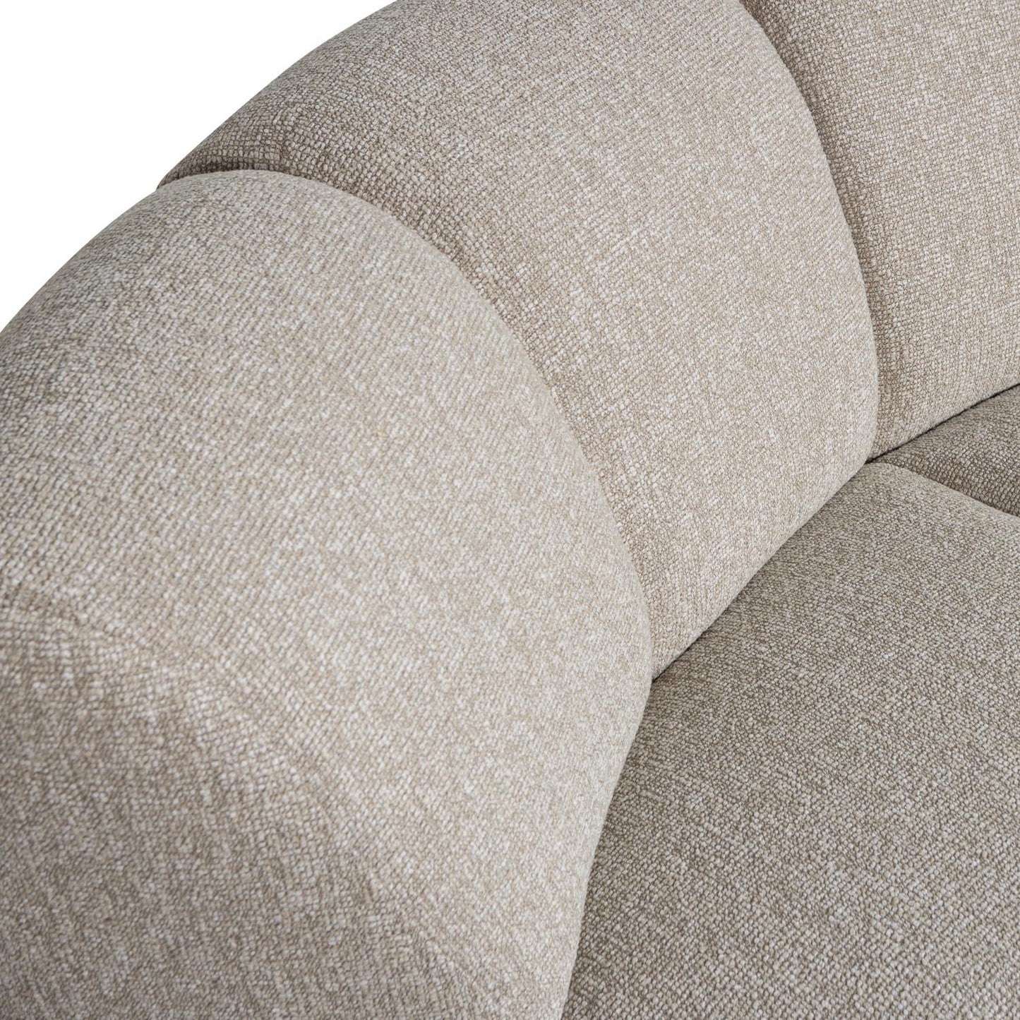 WOOOD Mojo bank hoekelement bouclé Beige Melange
