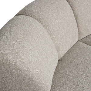 WOOOD Mojo bank hoekelement bouclé Beige Melange