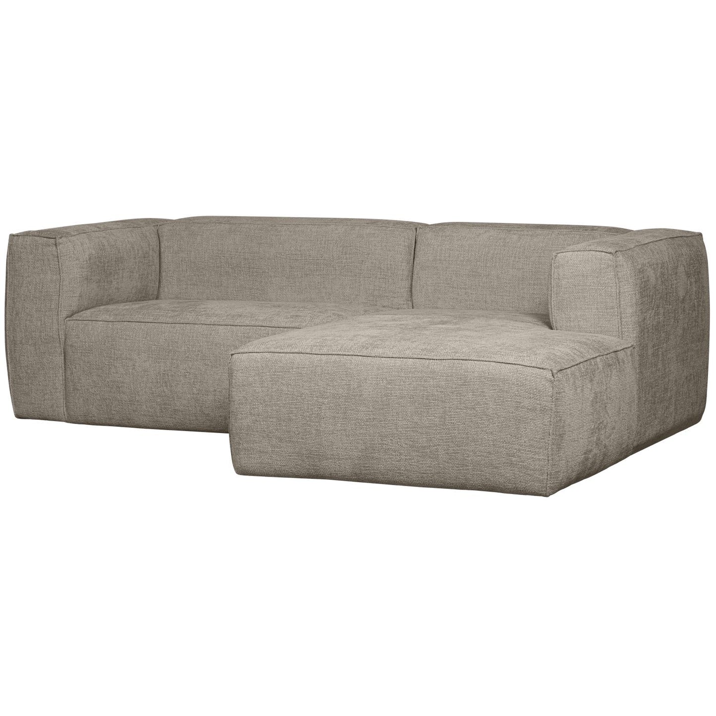 WOOOD Bean chaise longue bank rechts Grove Melange Travertin