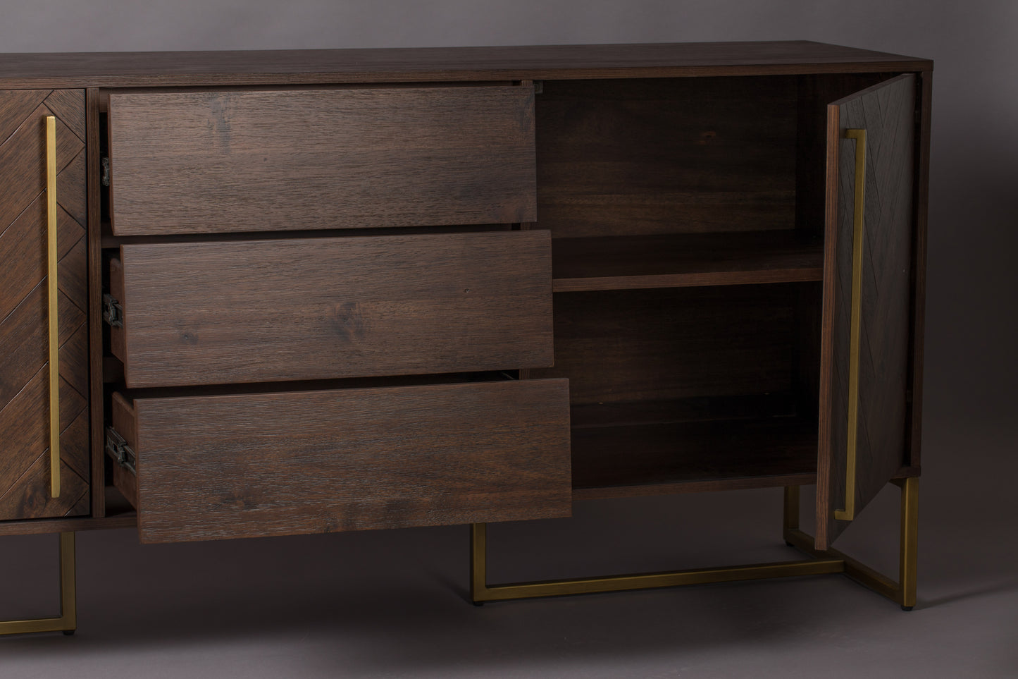Dutchbone Class dressoir hoog Walnoot