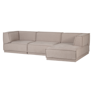 WOOOD Manu 3-zitsbank chaise longue rechts Naturel