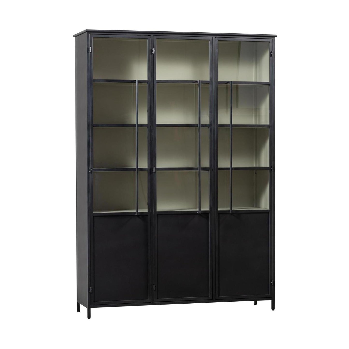 WOOOD Exhibit vitrinekast XL 3-deurs Zwart