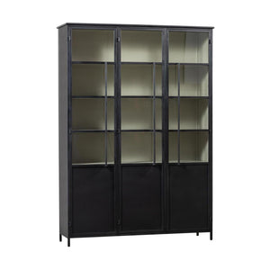 WOOOD Exhibit vitrinekast XL 3-deurs Zwart