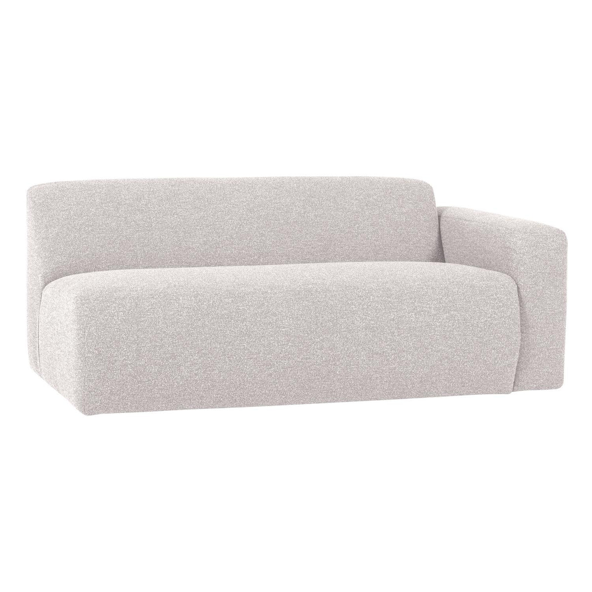 WOOOD Mojo Base 2-zits bank arm rechts bouclé Ecru