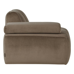 WOOOD Mojo 1-zits bank arm links velvet Taupe