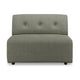 HKliving Vint bank middle Linen Army Green