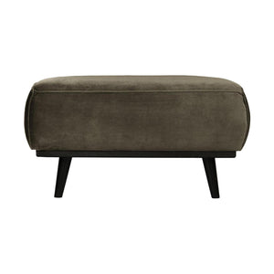 WOOOD Statement hocker Velvet Warm Groen