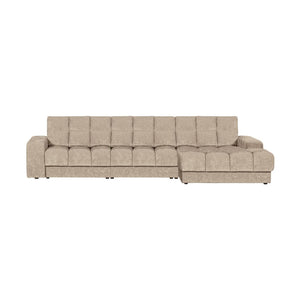 WOOOD Second Date chaise longue bank rechts velvet Nougat