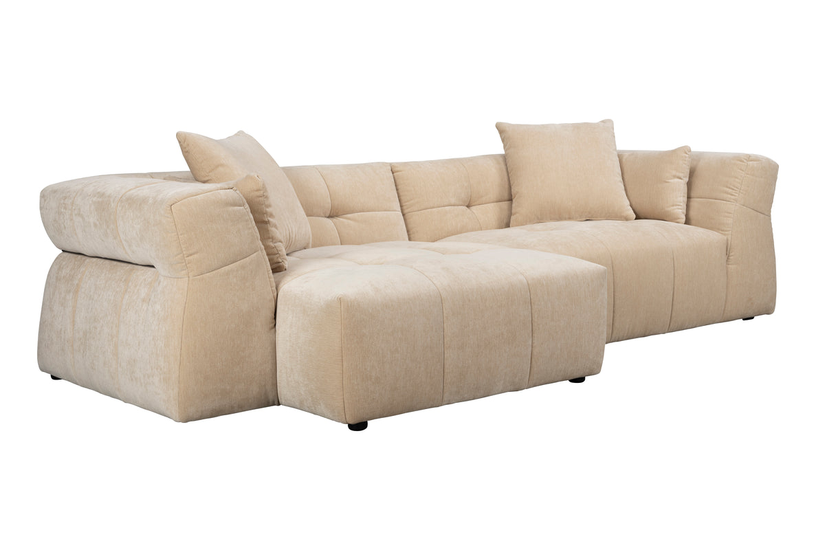 Dutchbone Hodge bank Chaise Longue links Beige