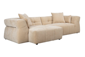 Dutchbone Hodge bank Chaise Longue links Beige