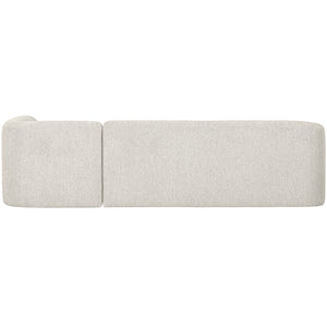 WOOOD Sloping hoekbank rechts Pearl Melange