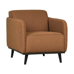 WOOOD Statement fauteuil met arm Bouclé Butter