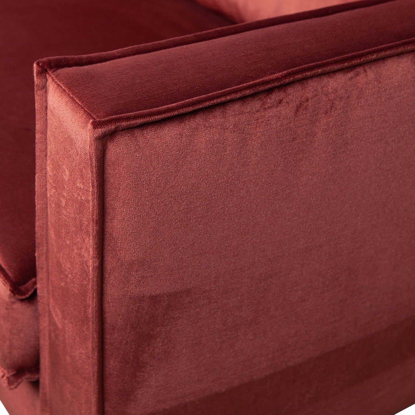 WOOOD Rodeo fauteuil velvet Kastanjebruin