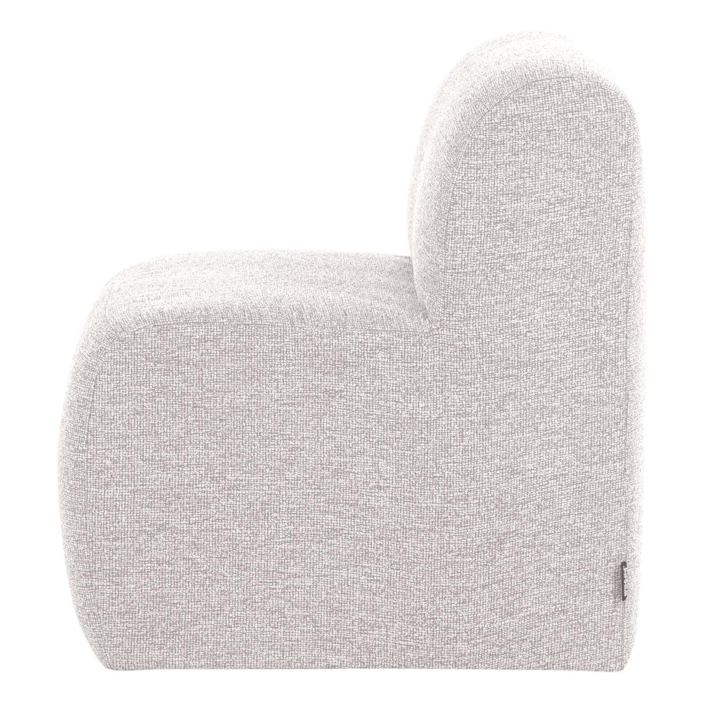 WOOOD Mojo Base eetkamerbank 84 cm met rugleuning bouclé Ecru