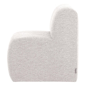WOOOD Mojo Base eetkamerbank 84 cm met rugleuning bouclé Ecru
