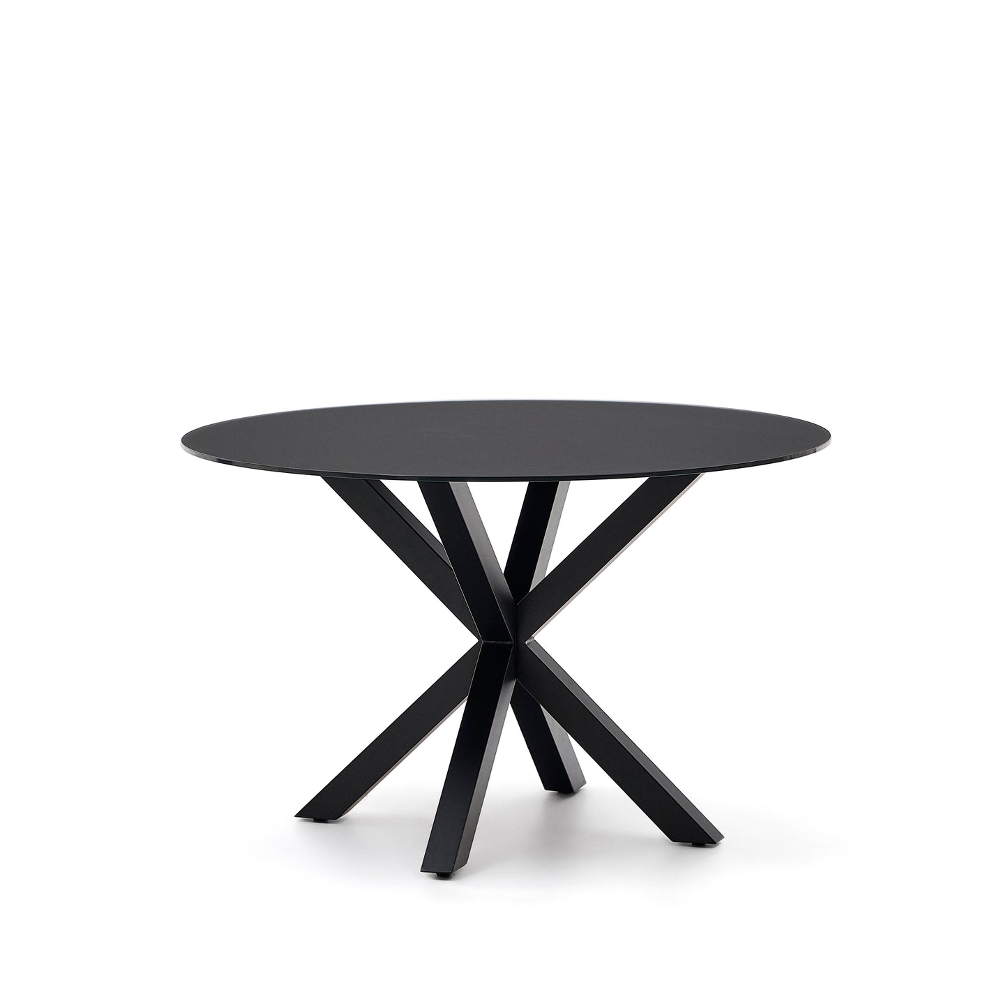 Kave Home Argo eettafel rond Ø120 Black/Black
