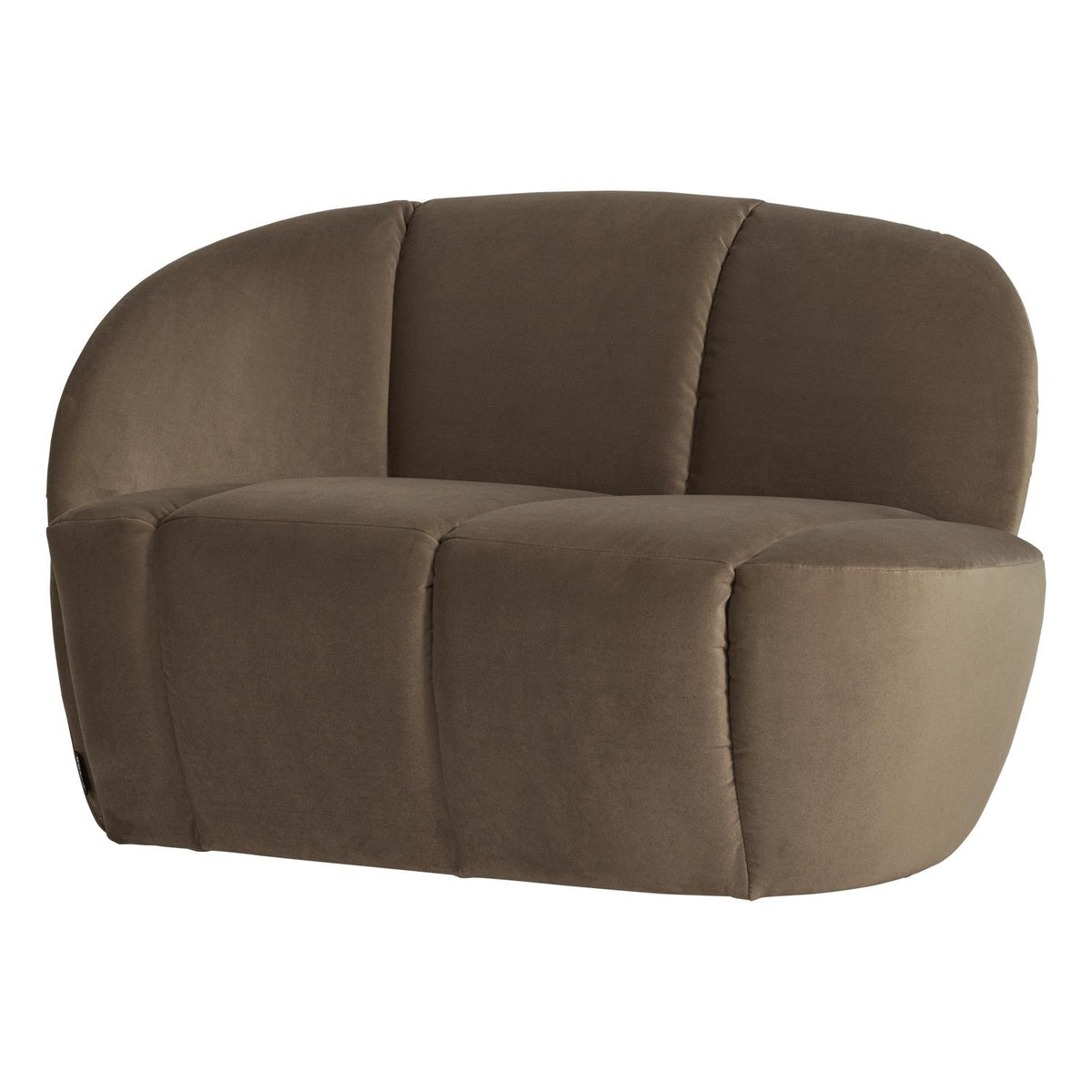 WOOOD Mojo 2-zits bankje links velvet Taupe