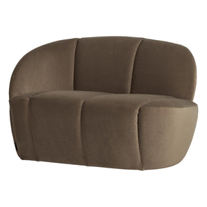 WOOOD Mojo 2-zits bankje links velvet Taupe