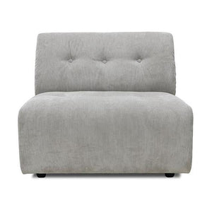HKliving Vint bank middle Corduroy Rib Cream