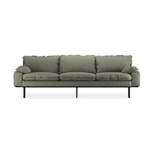HKliving Retro 4-zitsbank Linen Army Green