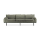 HKliving Retro 4-zitsbank Linen Army Green