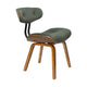 Dutchbone Blackwood eetkamerstoel Walnut/Green