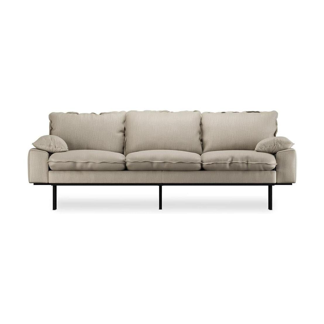 HKliving Retro 3-zitsbank Pure Ivory