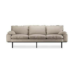 HKliving Retro 3-zitsbank Pure Ivory