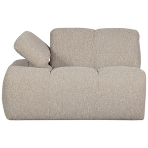 WOOOD Mojo 1-zits bank arm links bouclé Beige