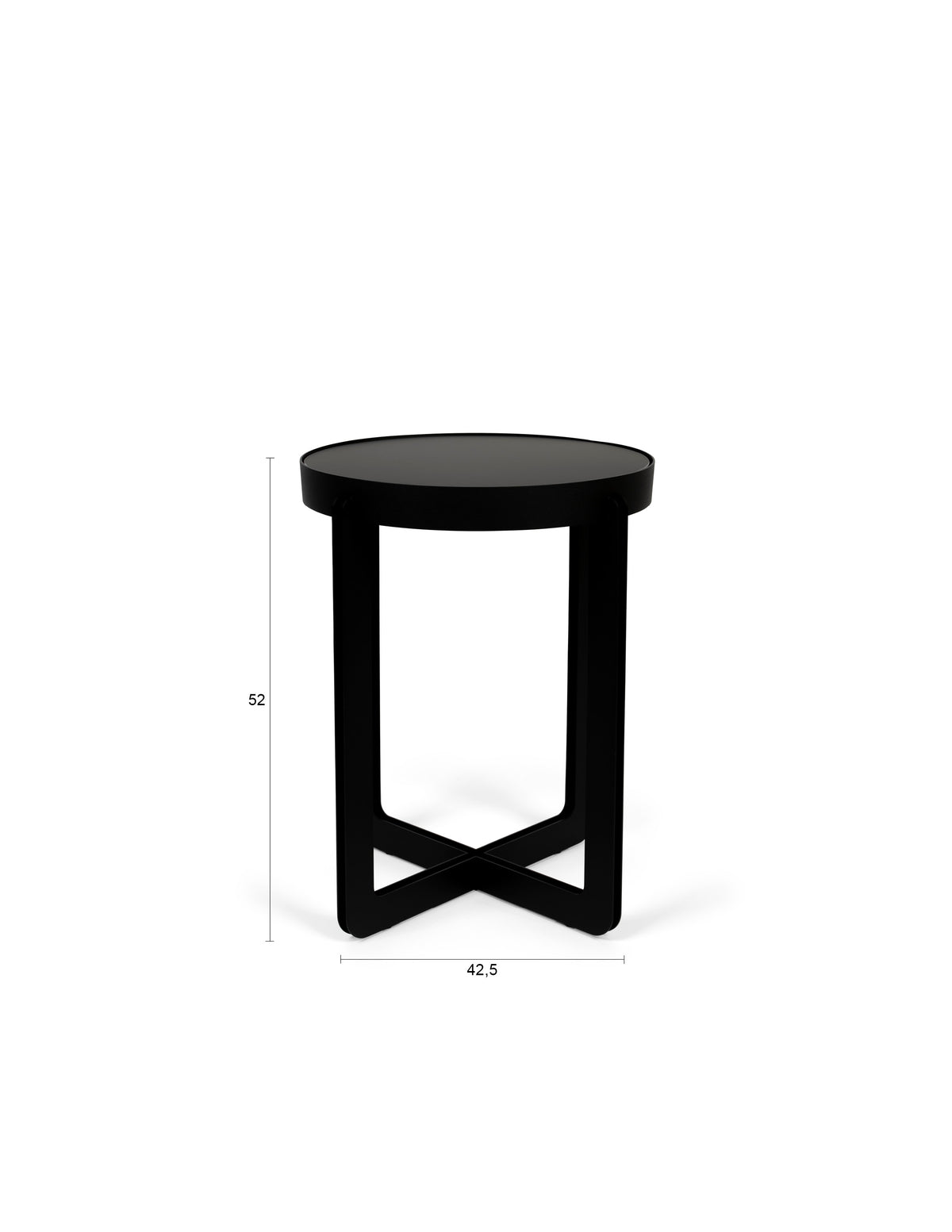 Zuiver Centre Side Table Black