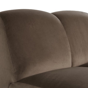 WOOOD Mojo 1-zits bank arm rechts velvet Taupe