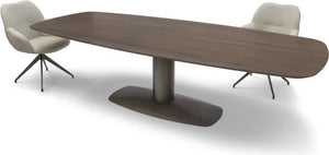 Bree's New World Blizz eettafel 220x110 cm eiken Havana poot anodic brown