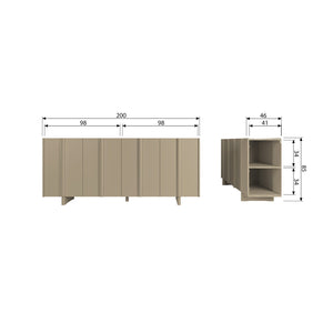 WOOOD Basu dressoir Mud
