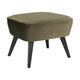 WOOOD Sara hocker velvet Warm Groen