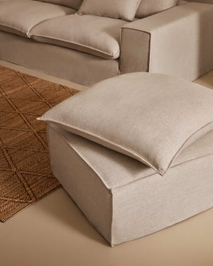 Kave Home Anarela voetenbank Iboni Beige