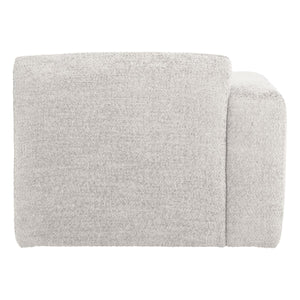 WOOOD Mojo Base 1-zits bank arm links wollig Ecru