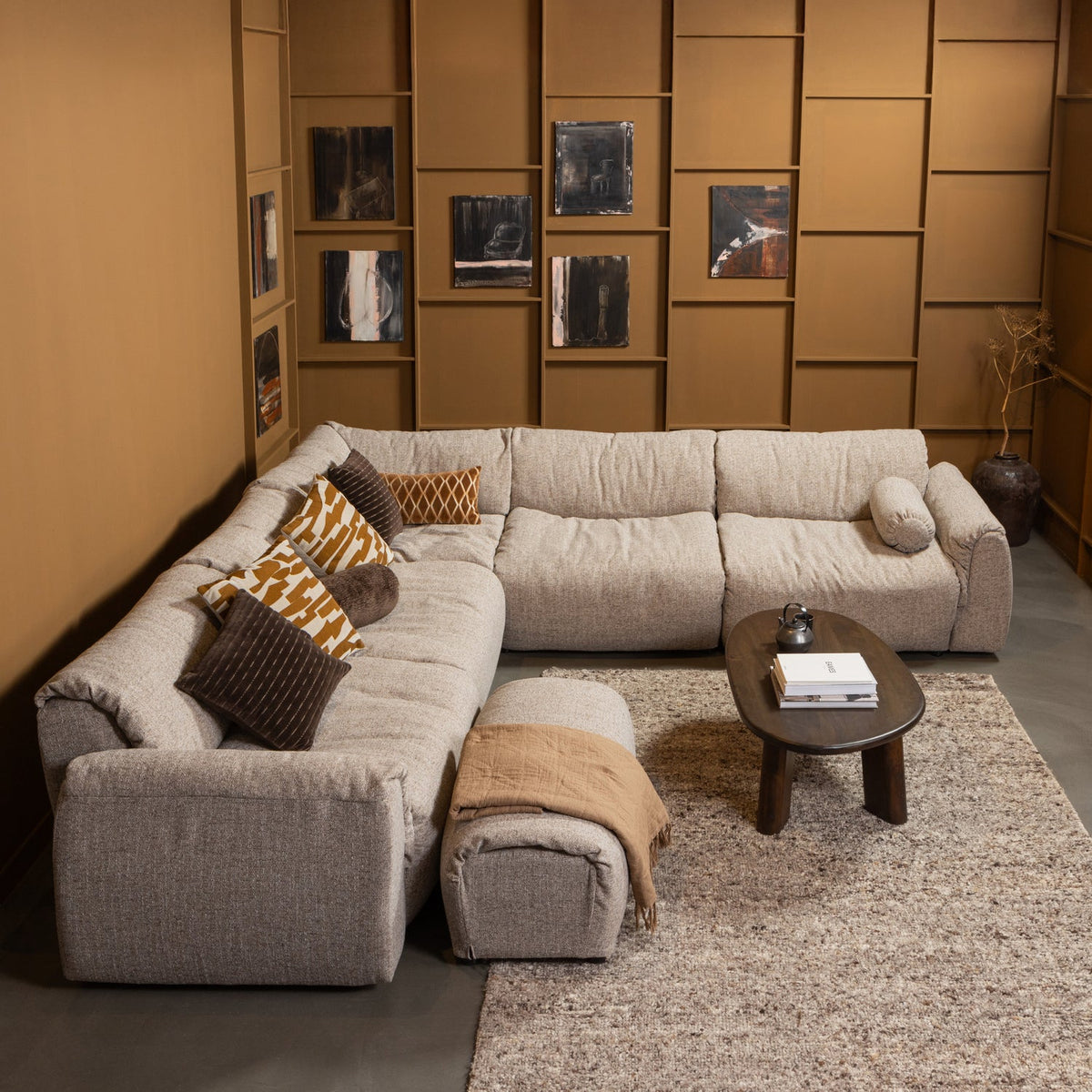 WOOOD Roundly salontafel Donkerbruin