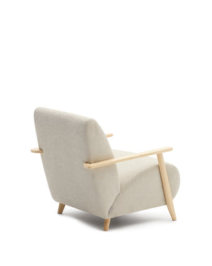 Kave Home Meghan fauteuil Pearl naturel