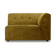 HKliving Vint 1,5-zits bank right Royal Velvet Olive