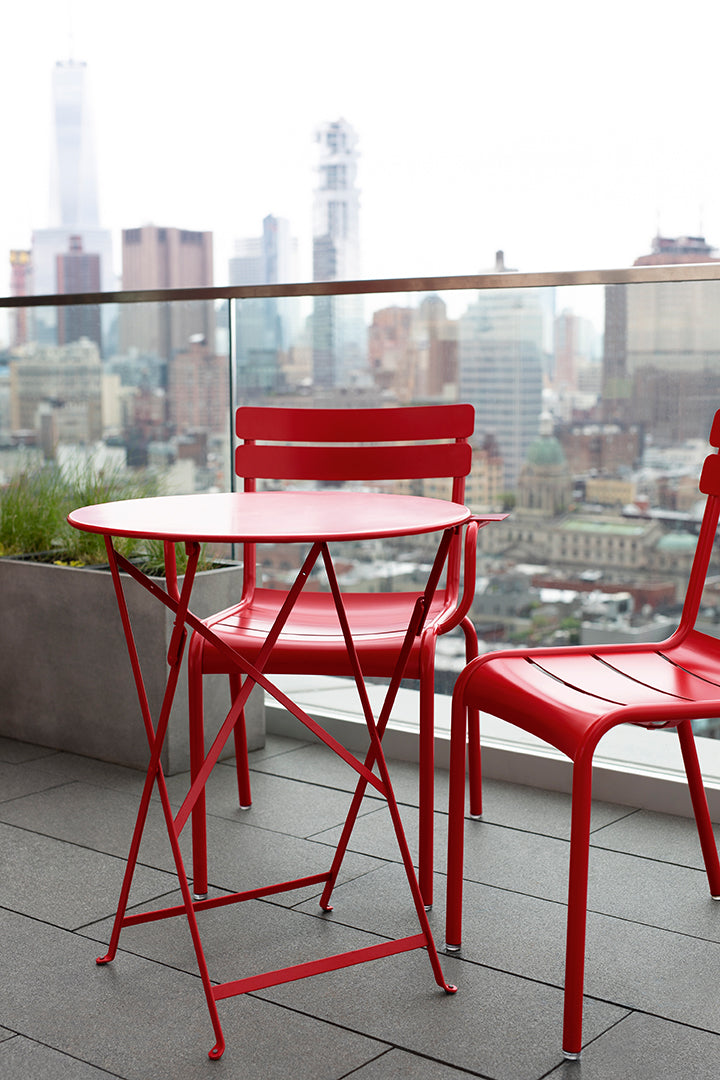 Fermob Bistro tuintafel Ø 60 cm Red ochre